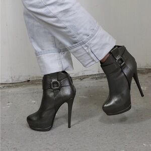 Giuseppe Zanotti Shiny Dark Heeled Boots